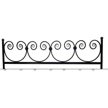 Ограда металлическая № 1