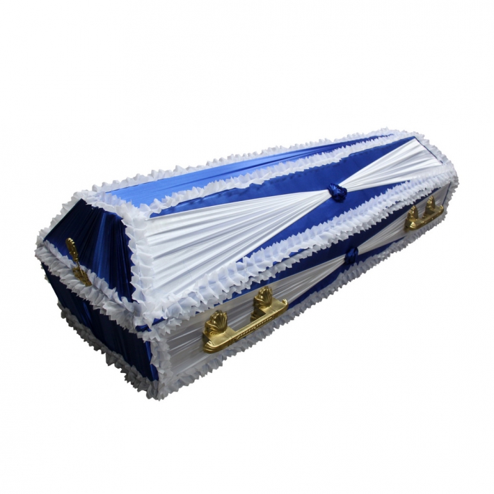 Гроб, обитый тканью № 1