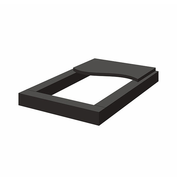 Цветник из гранита на могилу № 4