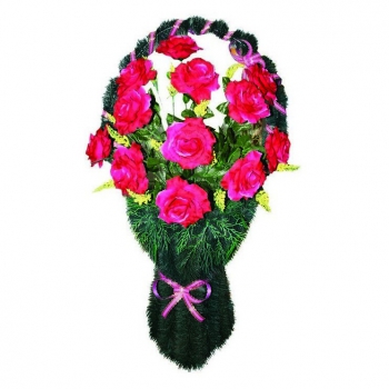 Корзина с цветами на могилу № 10