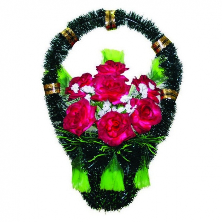 Корзина с цветами на могилу № 12