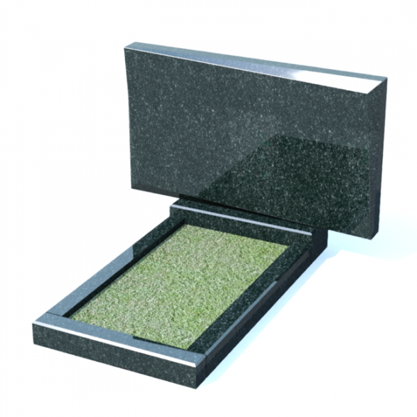 Горизонтальный памятник из гранита № 8