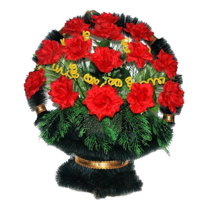 Корзина с цветами на могилу № 42