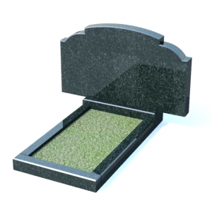 Горизонтальный памятник из гранита № 5