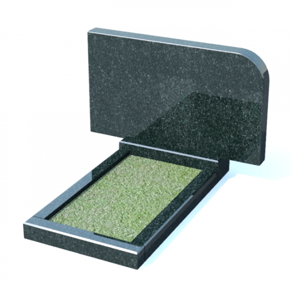 Горизонтальный памятник из гранита № 6