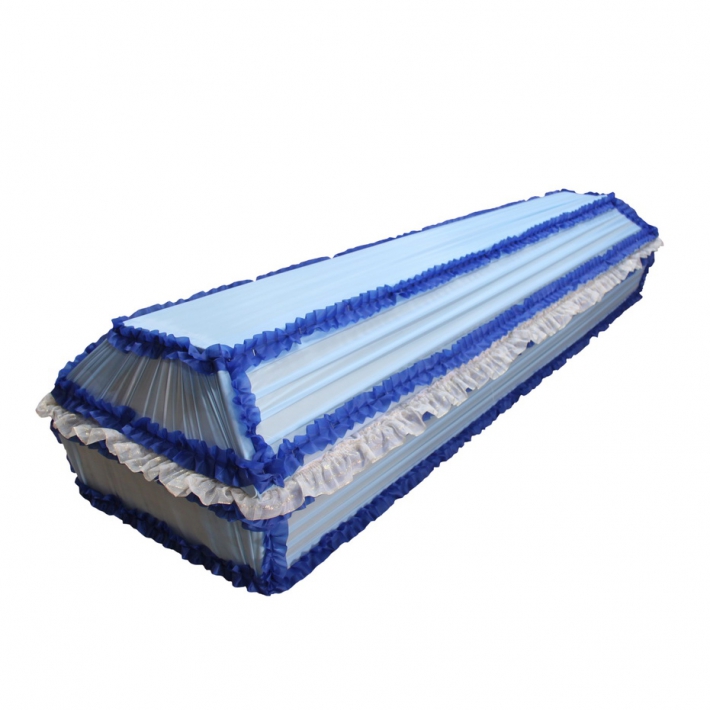 Гроб, обитый тканью № 18