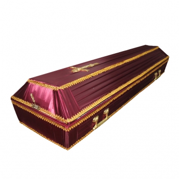 Гроб, обитый тканью № 19