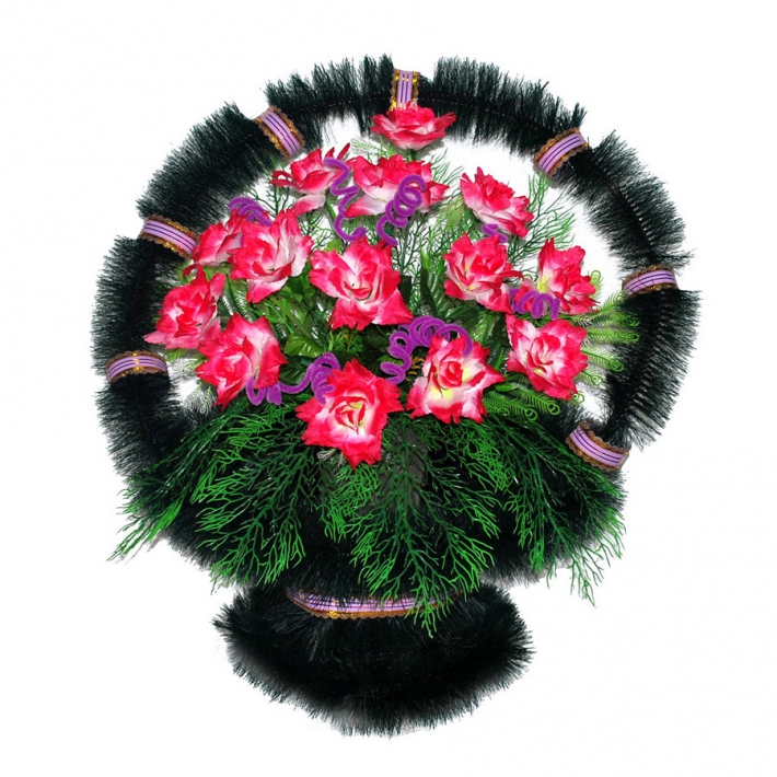 Корзина с цветами на могилу № 38