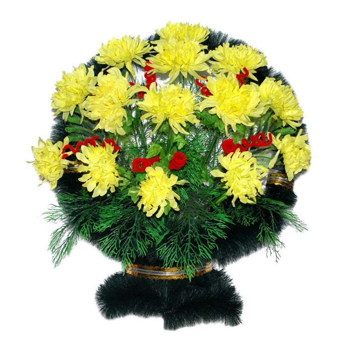 Корзина с цветами на могилу № 36