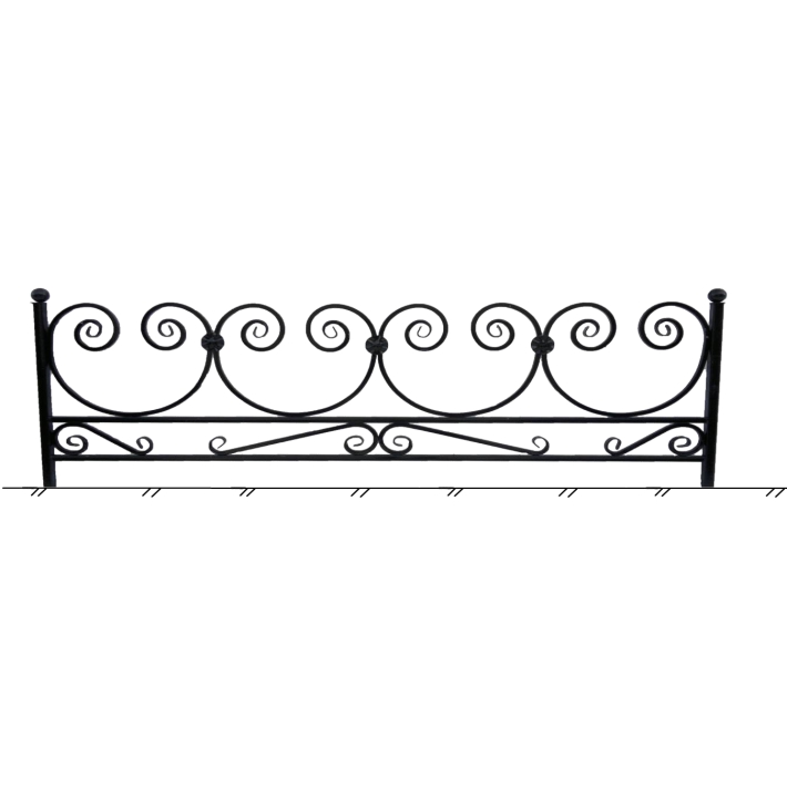 Ограда металлическая № 2