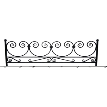 Ограда металлическая № 2