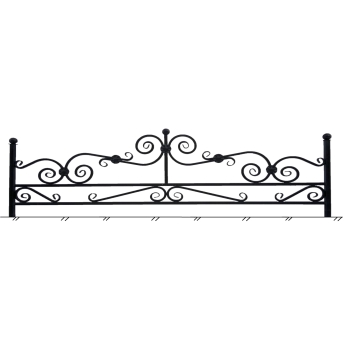 Ограда металлическая № 3