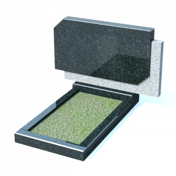 Горизонтальный памятник из гранита № 14