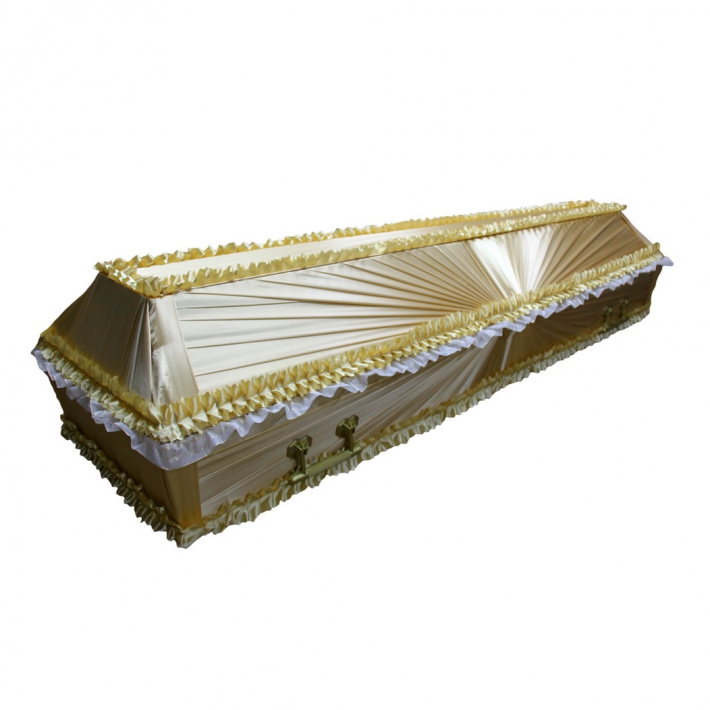 Гроб, обитый тканью № 13