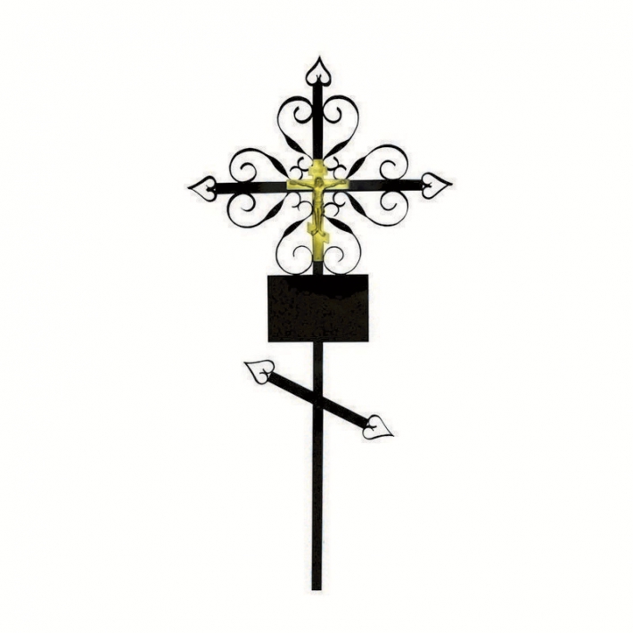 Крест металлический № 4