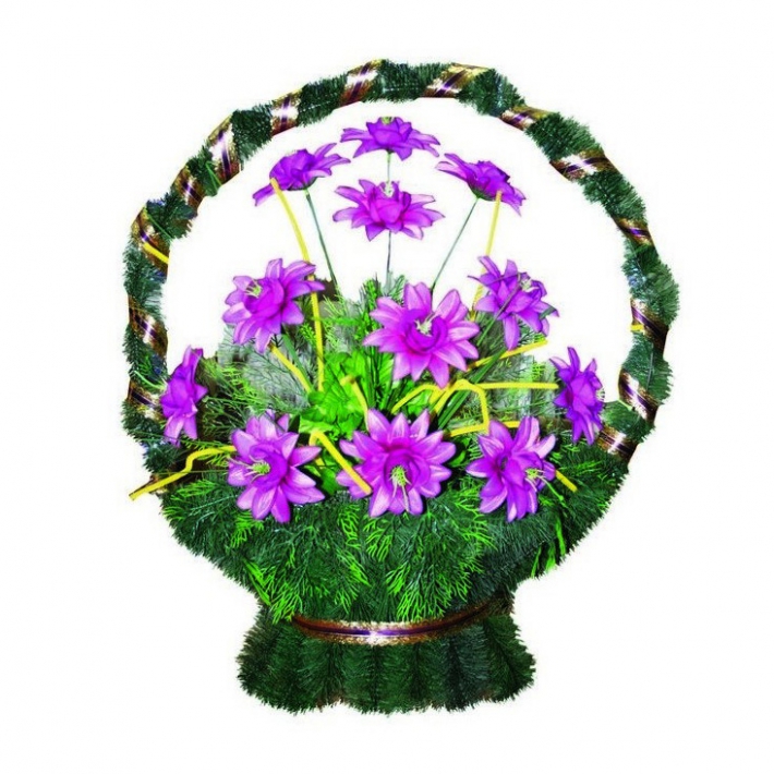 Корзина с цветами на могилу № 6