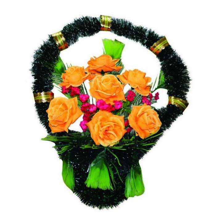 Корзина с цветами на могилу № 14