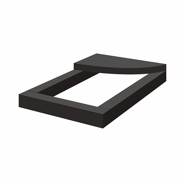 Цветник из гранита на могилу № 6