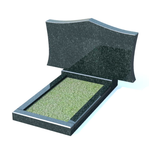 Горизонтальный памятник из гранита № 15