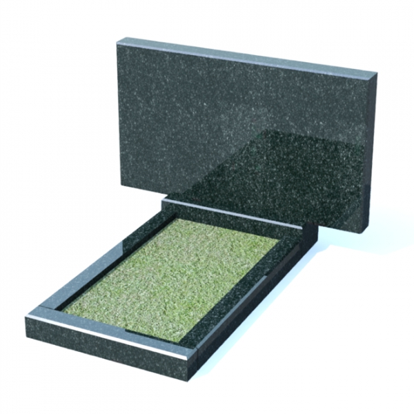 Горизонтальный памятник из гранита № 1