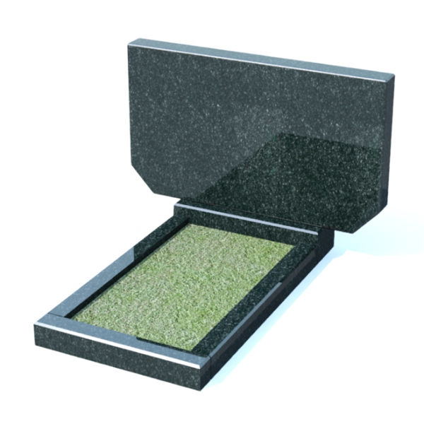 Горизонтальный памятник из гранита № 7