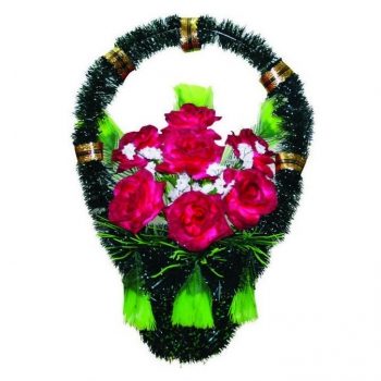 Корзина с цветами на могилу № 13