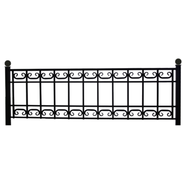 Ограда металлическая № 15