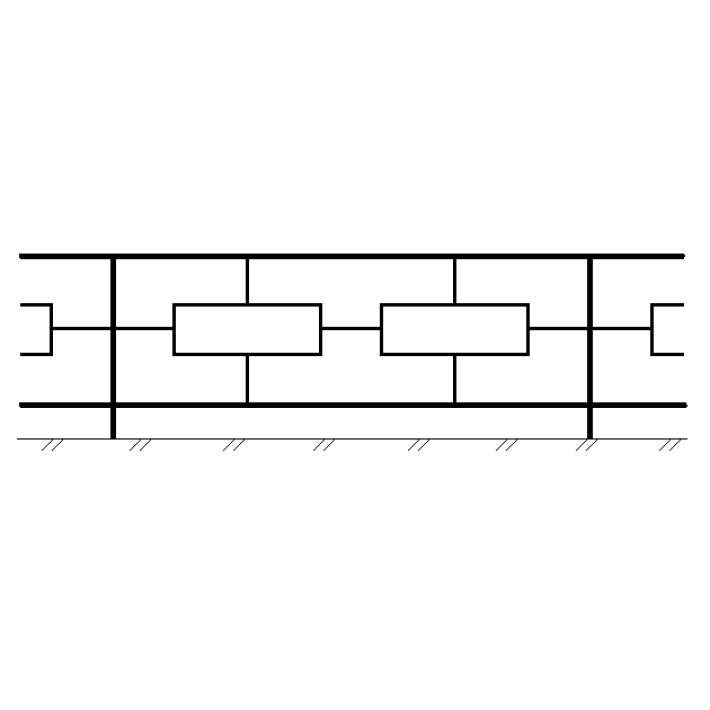 Ограда металлическая № 6