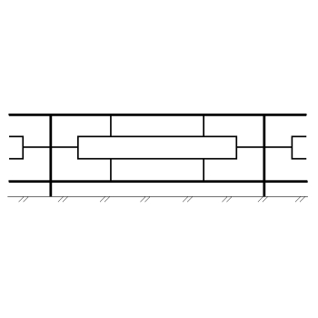 Ограда металлическая № 4