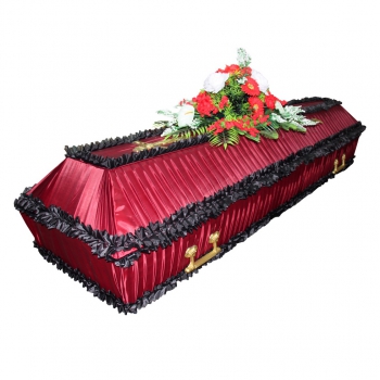 Гроб, обитый тканью № 9