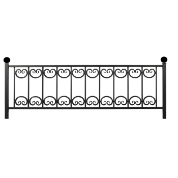 Ограда металлическая № 17
