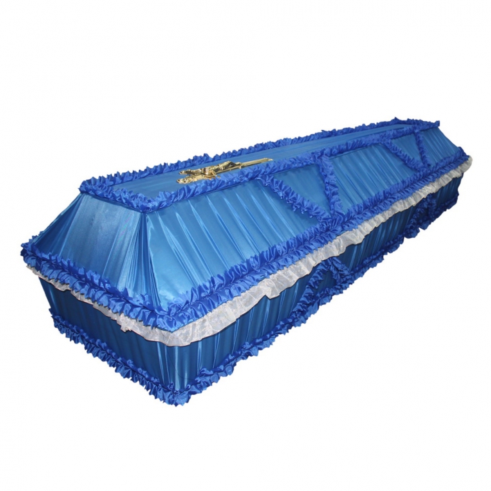 Гроб, обитый тканью № 16