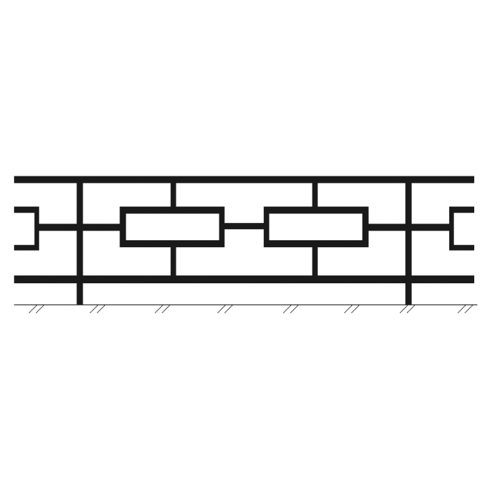 Ограда металлическая № 7