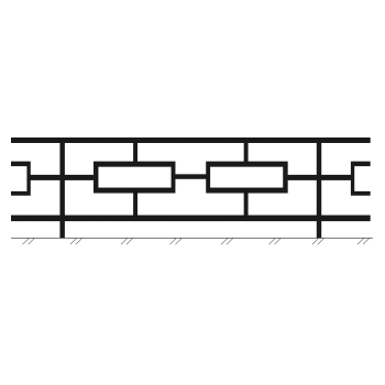 Ограда металлическая № 7