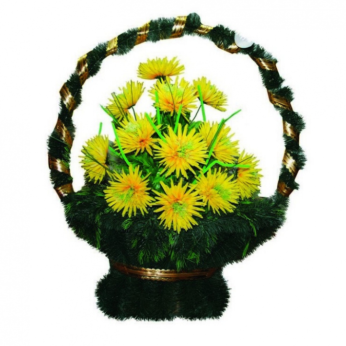 Корзина с цветами на могилу № 3