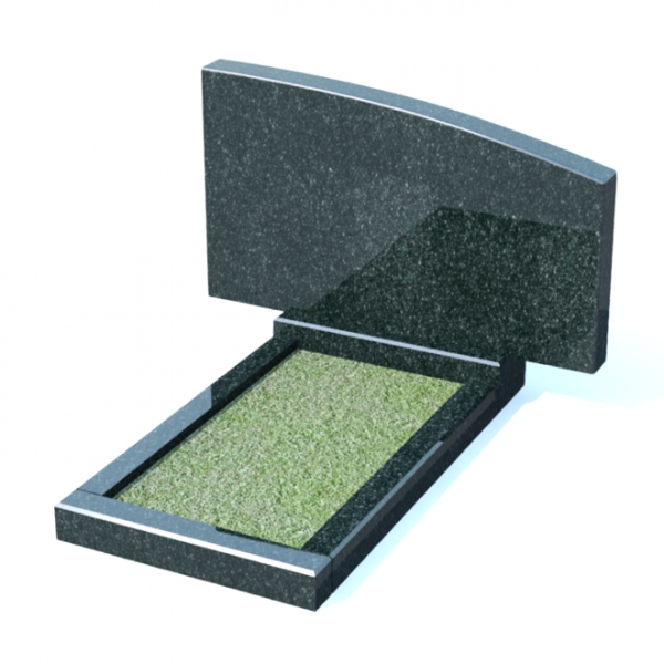 Горизонтальный памятник из гранита № 9