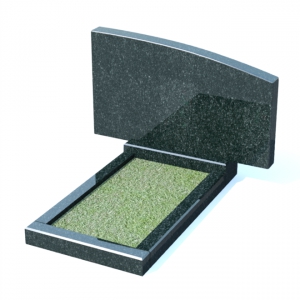 Горизонтальный памятник из гранита № 9