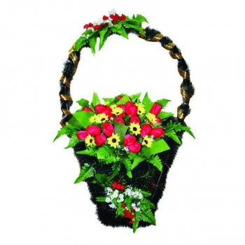 Корзина с цветами на могилу № 2