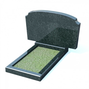 Горизонтальный памятник из гранита № 3