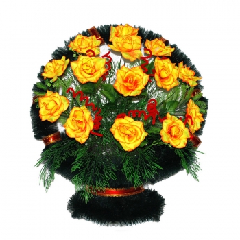 Корзина с цветами на могилу № 41