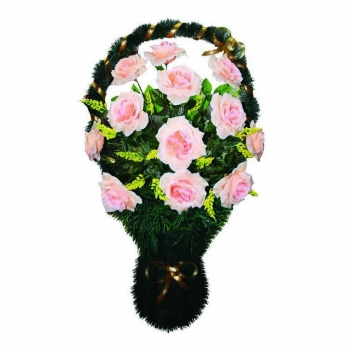 Корзина с цветами на могилу № 8